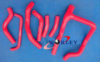 BLACK Silicone Radiator Hose Set for HONDA XRV750 AFRICA TWIN (1990-2003)