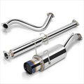 4.5" Burnt Tip Muffler Catback Exhaust for Honda Del Sol Si (1993–1997)