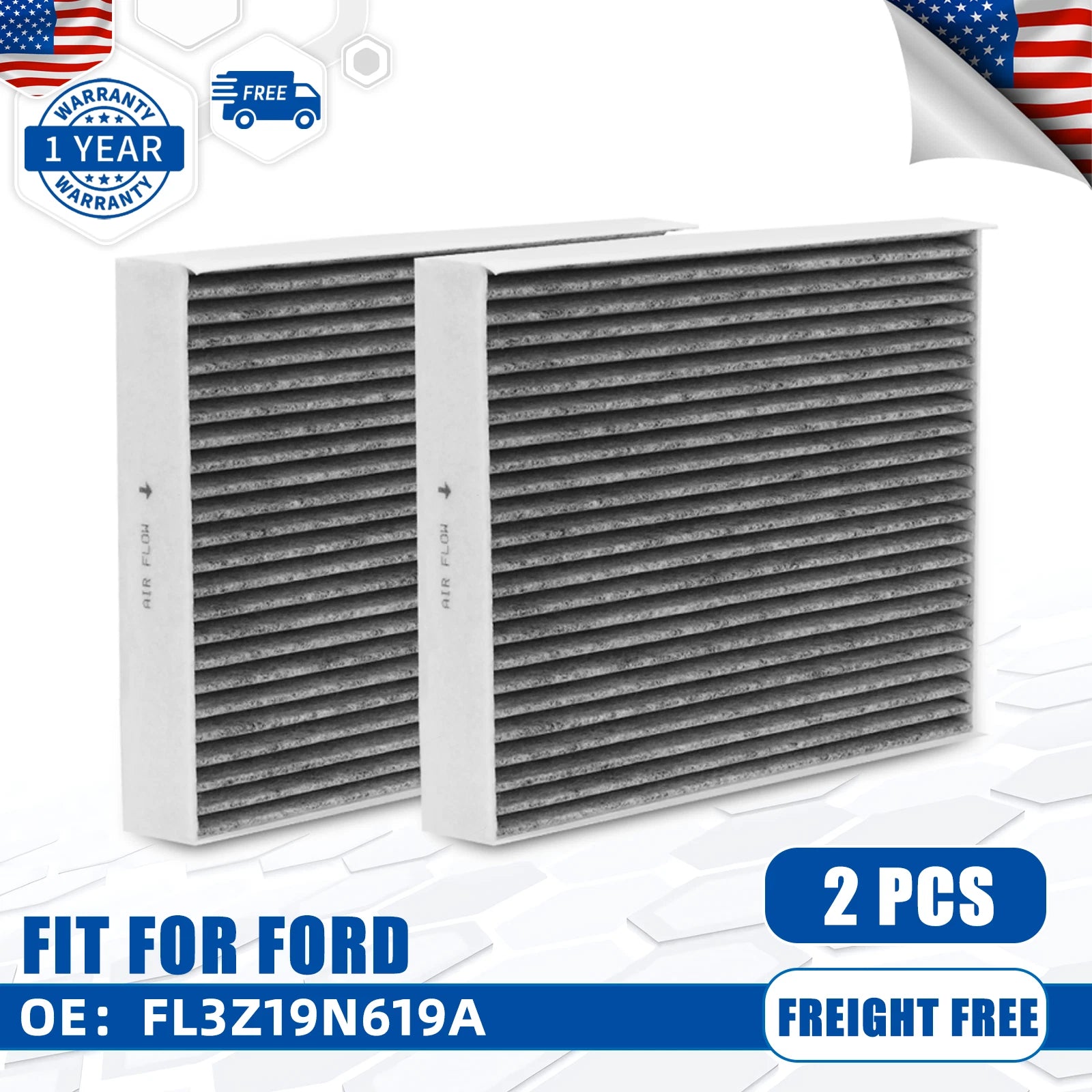 2X Cabin Air Filter for Lincoln Navigator (2021)