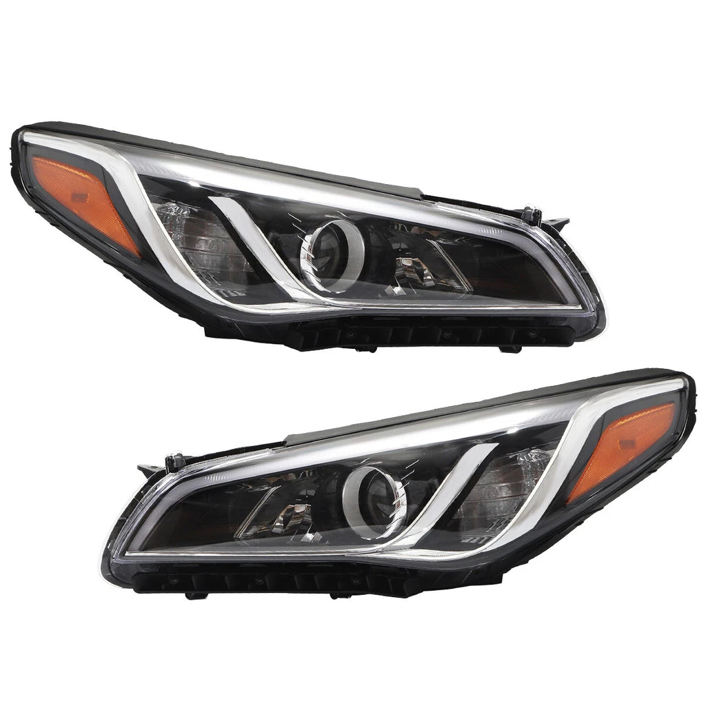 Pair of Headlights for Hyundai Sonata (2015–2017)