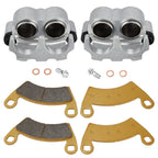 Front Brake Calipers w/Pads for Polaris RZR 4 800 (2010–2014) RZR 4 900 (2015–2018)