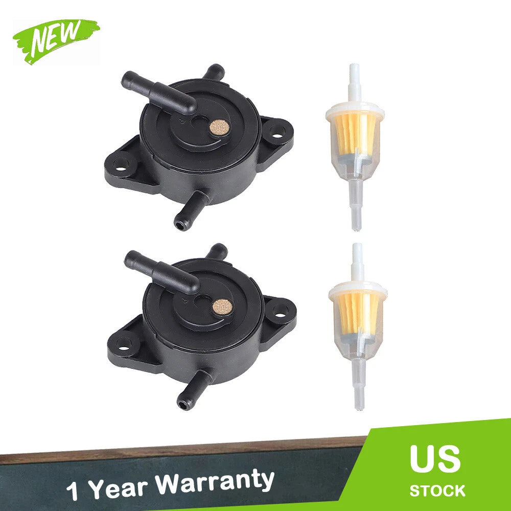 2X Fuel Pump & Filter for Kawasaki FR651V FR691V FR541V FR730V (YYYY–YYYY)