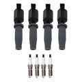 Set of 4 Ignition Coils & Iridium TT Spark Plugs for Ford C-Max (2013–2019)