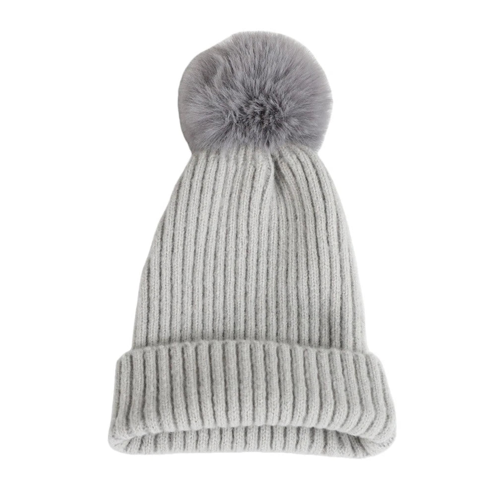 Knitted Hat for Everyday Wear (Cotton Blend, Double Layer)