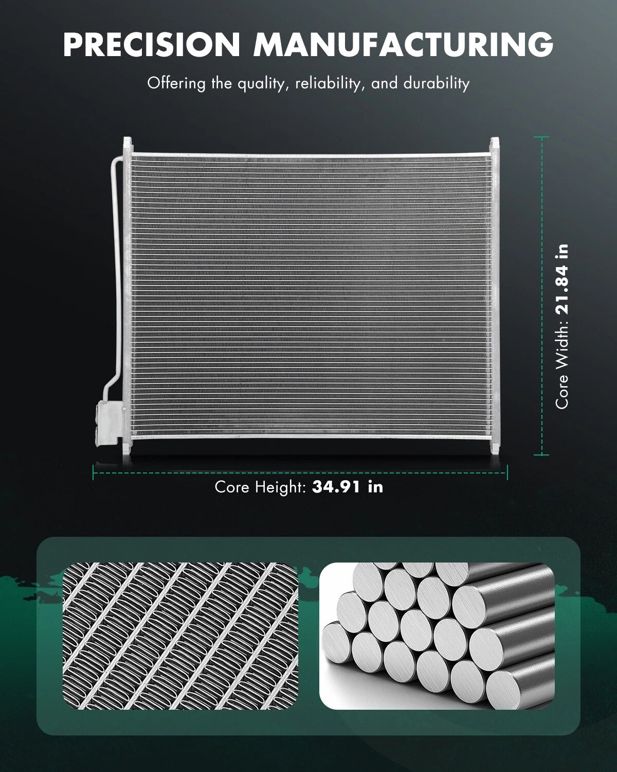 A/C Condenser for Ford F-450 Super Duty, F-250 Super Duty (1999–2007)