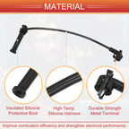 Set of 4 Spark Plug Wire Ignition Coil Cables No.F6RZ12259AD for Ford Contour (1998–2000)