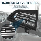 Center Dash A/C Outlet Air Vent Panel for BMW 528i (2011–2016) No. 64229166883
