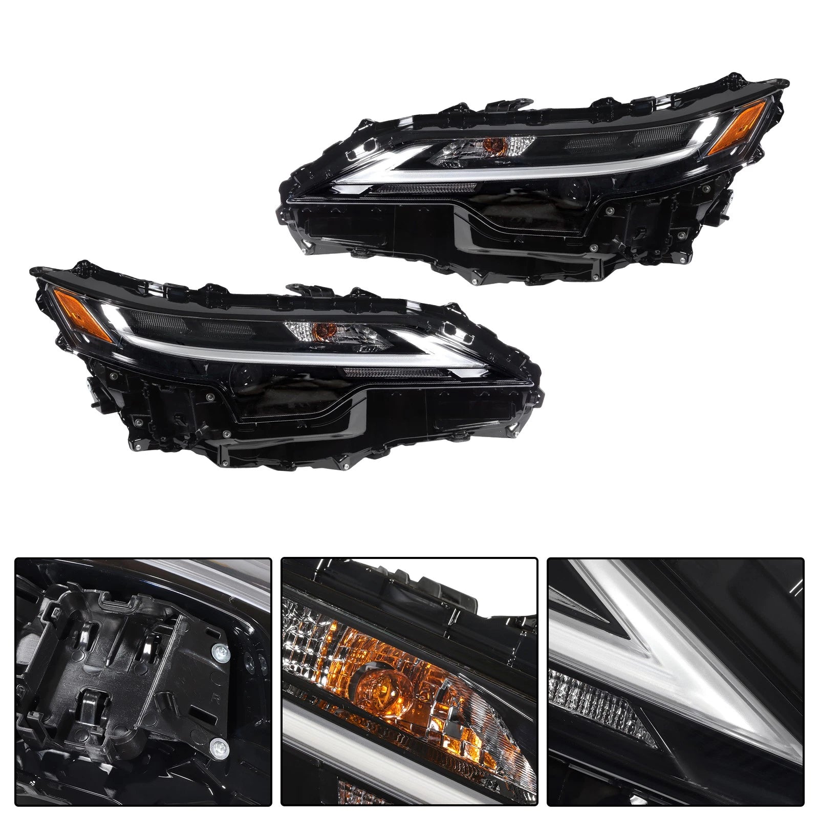 Pair LED Headlights for Lexus RX350 RX450h+ RX500 (2023–2025)