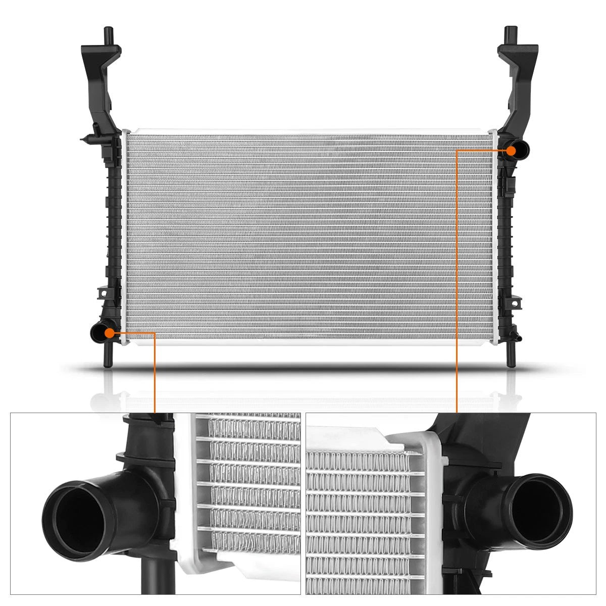 Aluminum OE Style Radiator for Ford Mustang 2.3L Turbo (2015–2019) DPI-13707