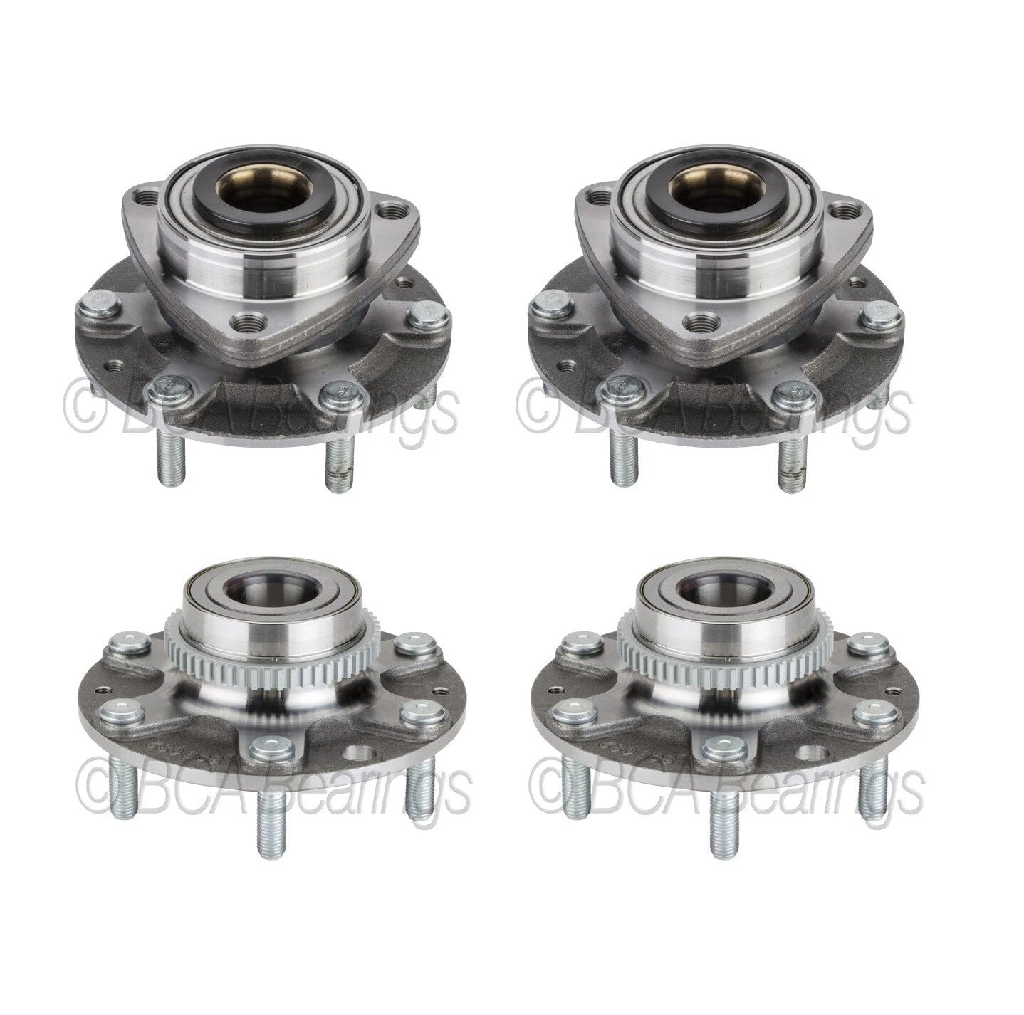 BCA Front Rear Wheel Bearing Hub Assemblies Kit for Hyundai Entourage, Kia Sedona (2007–2010)