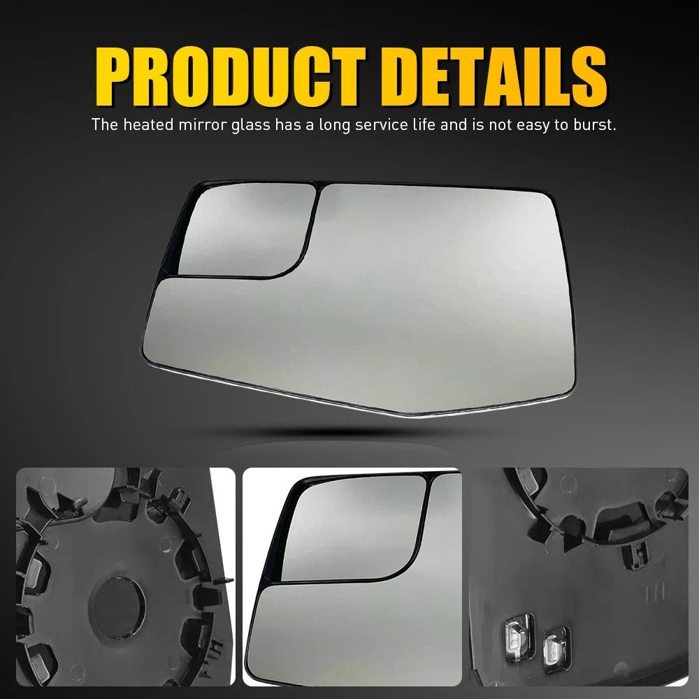 Heated Side Mirror Glass for Chevy Silverado GMC Sierra (2019–2023)