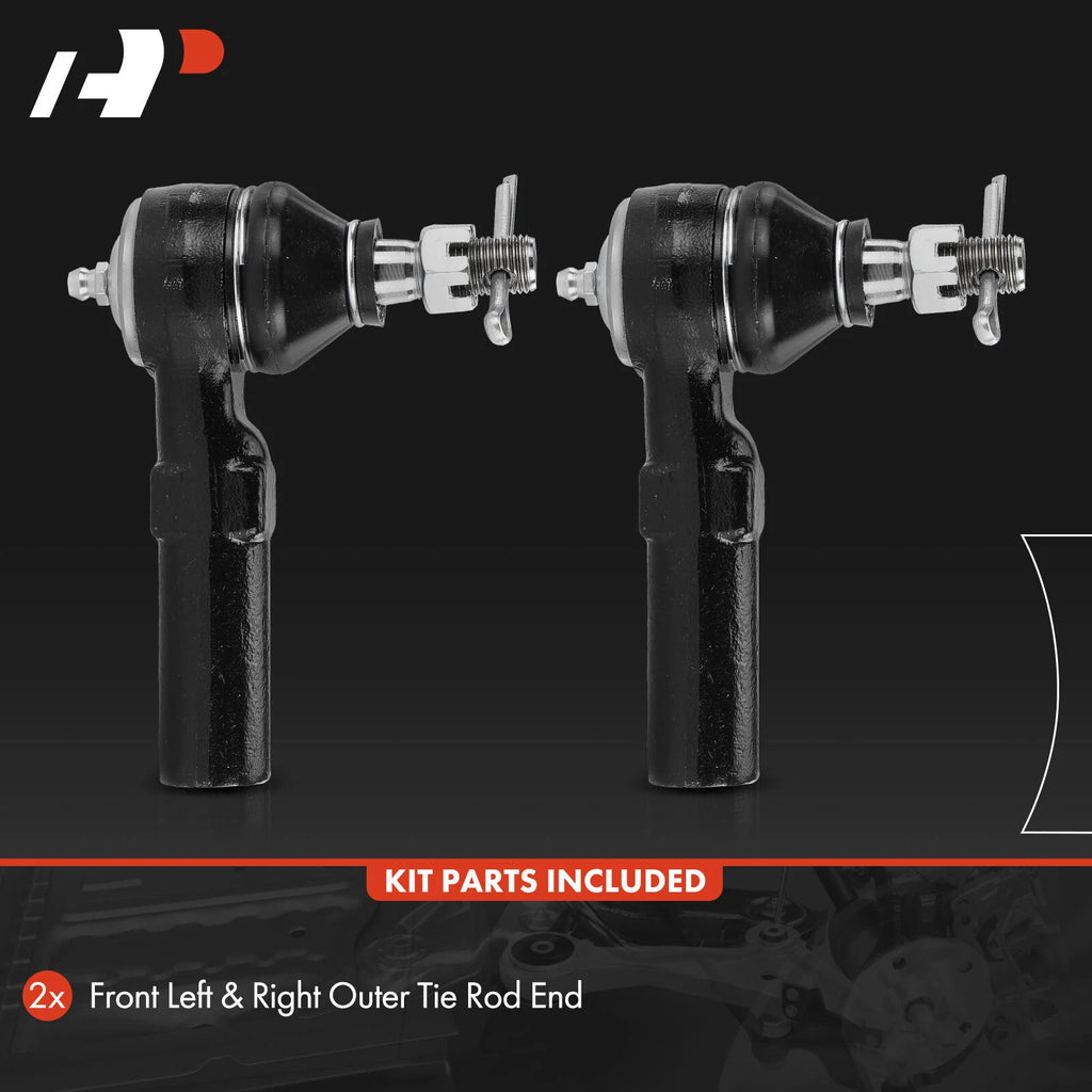 2x Front Outer Steering Tie Rod Ends for Toyota Corolla (2009-2019)