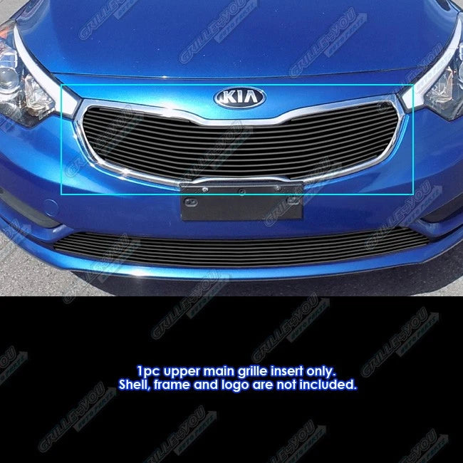Aluminum Black Billet Grille Insert for Kia Forte (2014–2016)