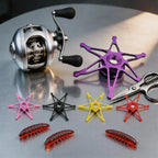Hollow 6 Point Star Drag Handle for Baitcasting Reels (Universal Fit)