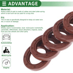 Set of 5 Oil Seal Rotary Shaft Seal FKM Rubber 27x42x7mm