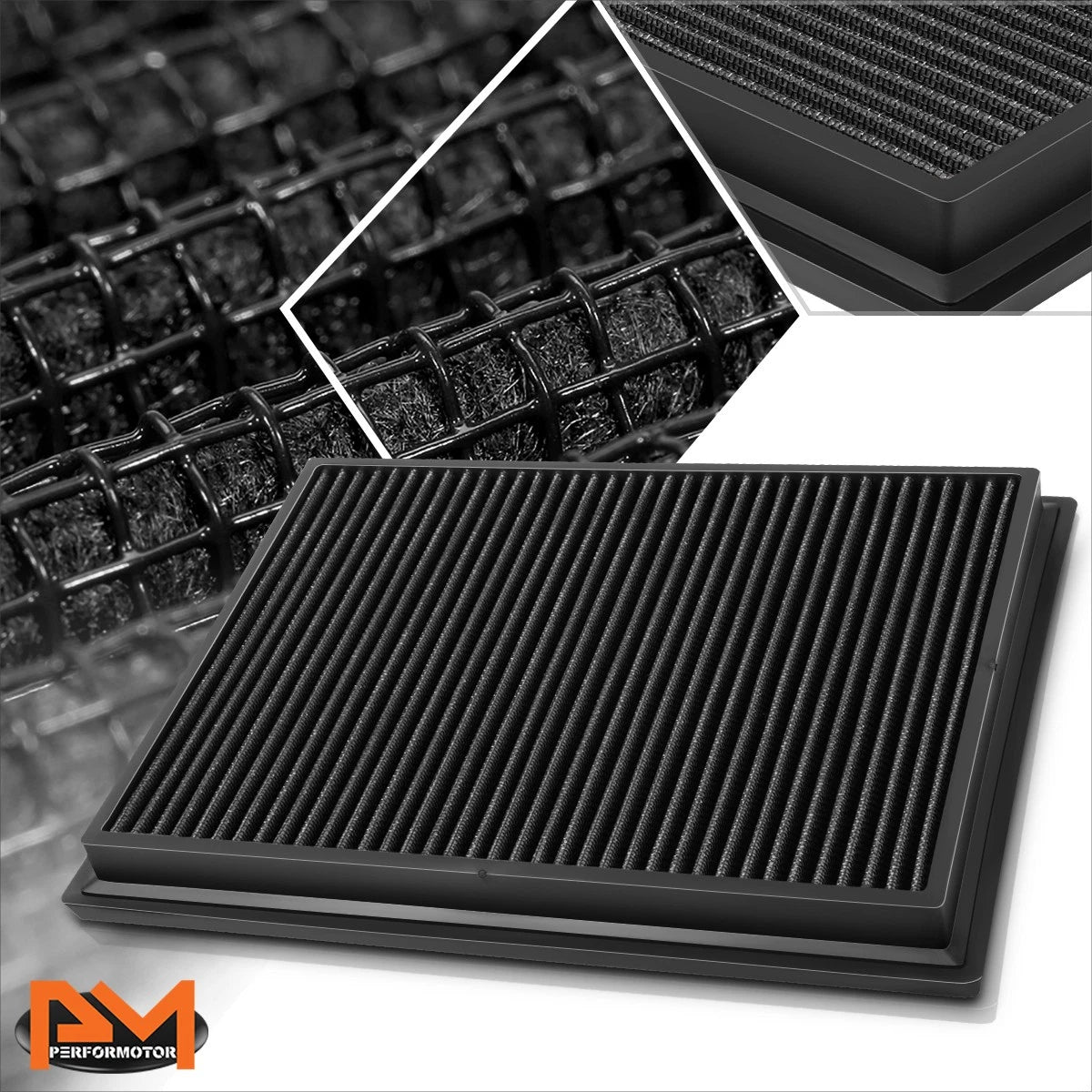 Reusable multilayer high flow air filter for Toyota Hilux/Fortuner (2015–2018)