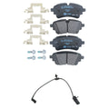 Hella Rear Low-Met Disc Brake Pad w/Sensor Kit for Audi A4 Allroad A4 Quattro A5 Quattro