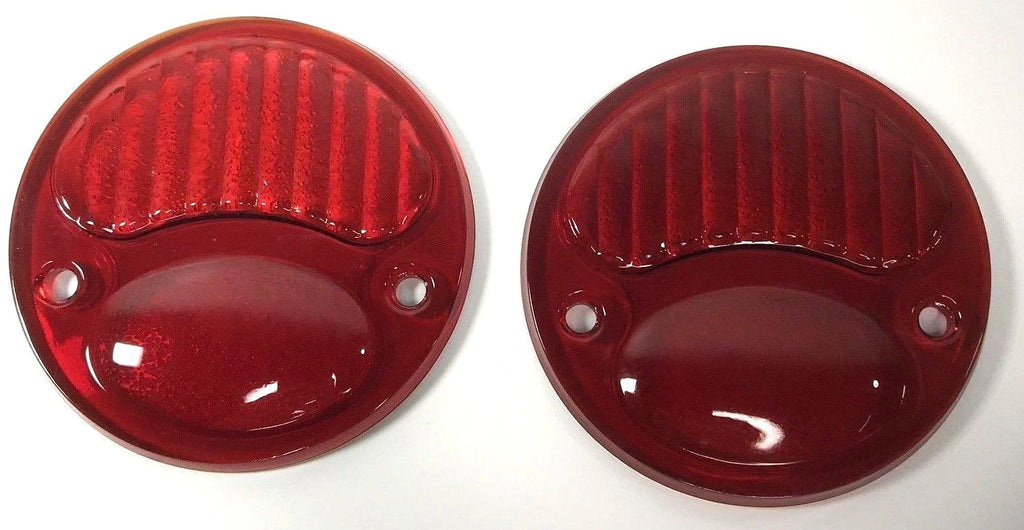 Tail Light Pair Original Style for Ford Model A with Red Glass Lens (1928–1931)