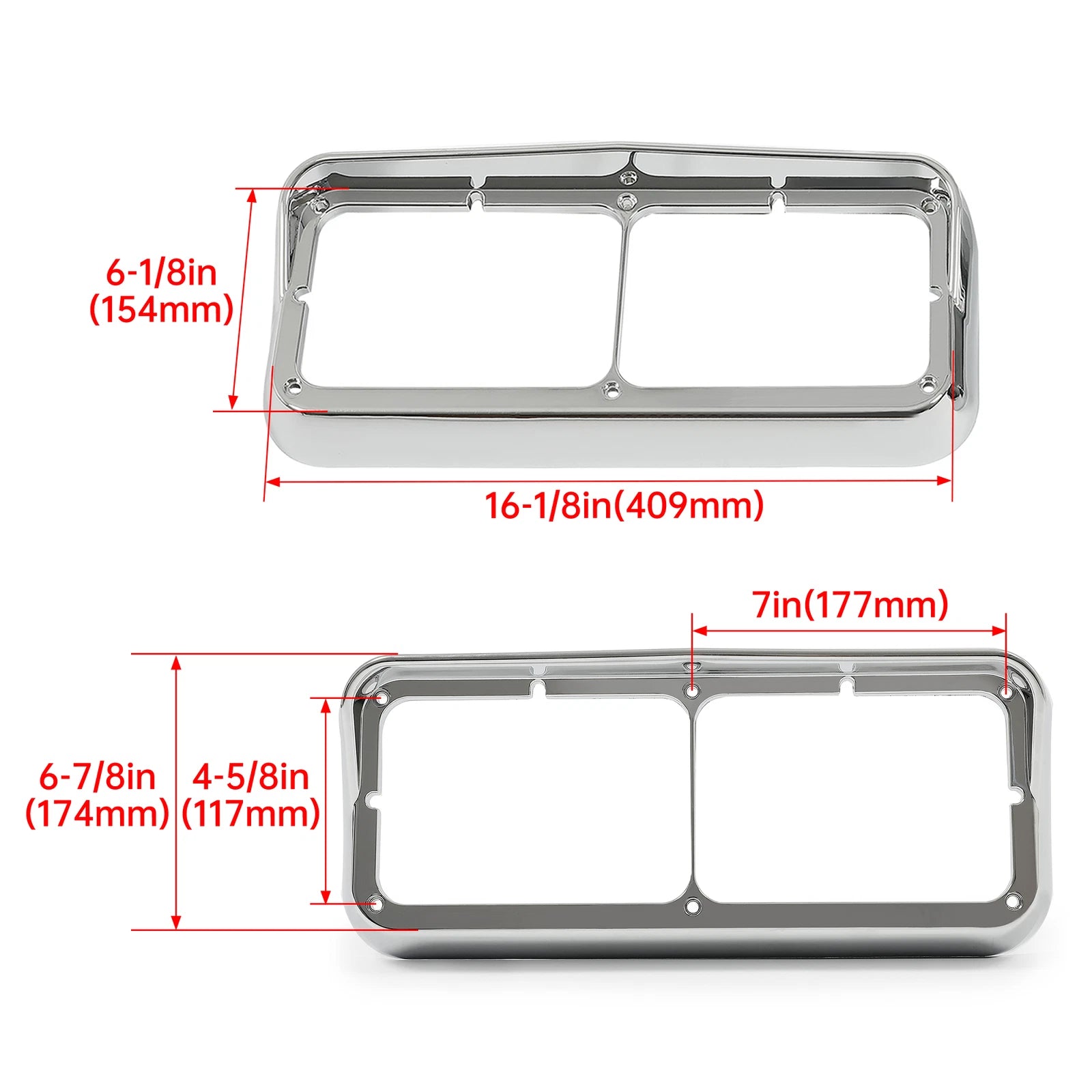 Headlight Bezel for Peterbilt 378 379 Freightliner FLD120 Kenworth