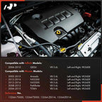 2X Red Engine Valve Covers with Gaskets for Nissan