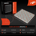 2X Activated Carbon Cabin Air Filter for Kia Sorento (2011-2020)