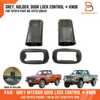 Grey Door Lock Control Knob for Toyota Hilux Ute 79-87 4Runner