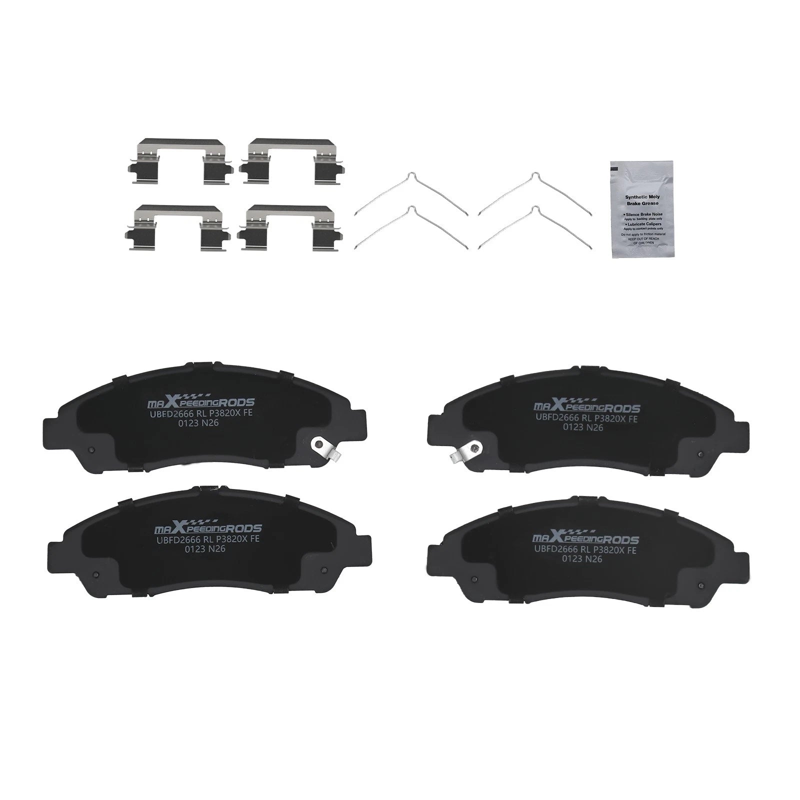 Front Disc Brake Pads Kit for Buick Enclave (2018–2020) Cadillac XT5 (2017–2020)