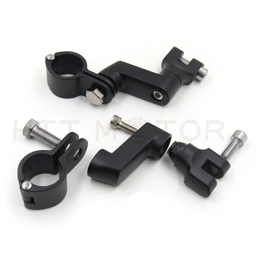 1" Motorcycle Highway Offset Foot Peg Mount for Harley Sportster Dyna Softail