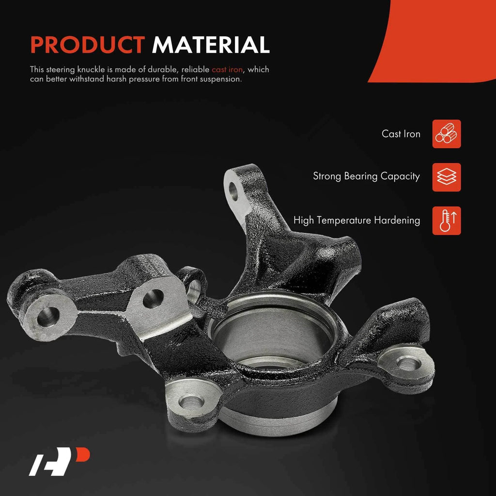 Front Right Steering Knuckle for Hyundai Accent (2006–2011) Kia Rio (2006–2009)