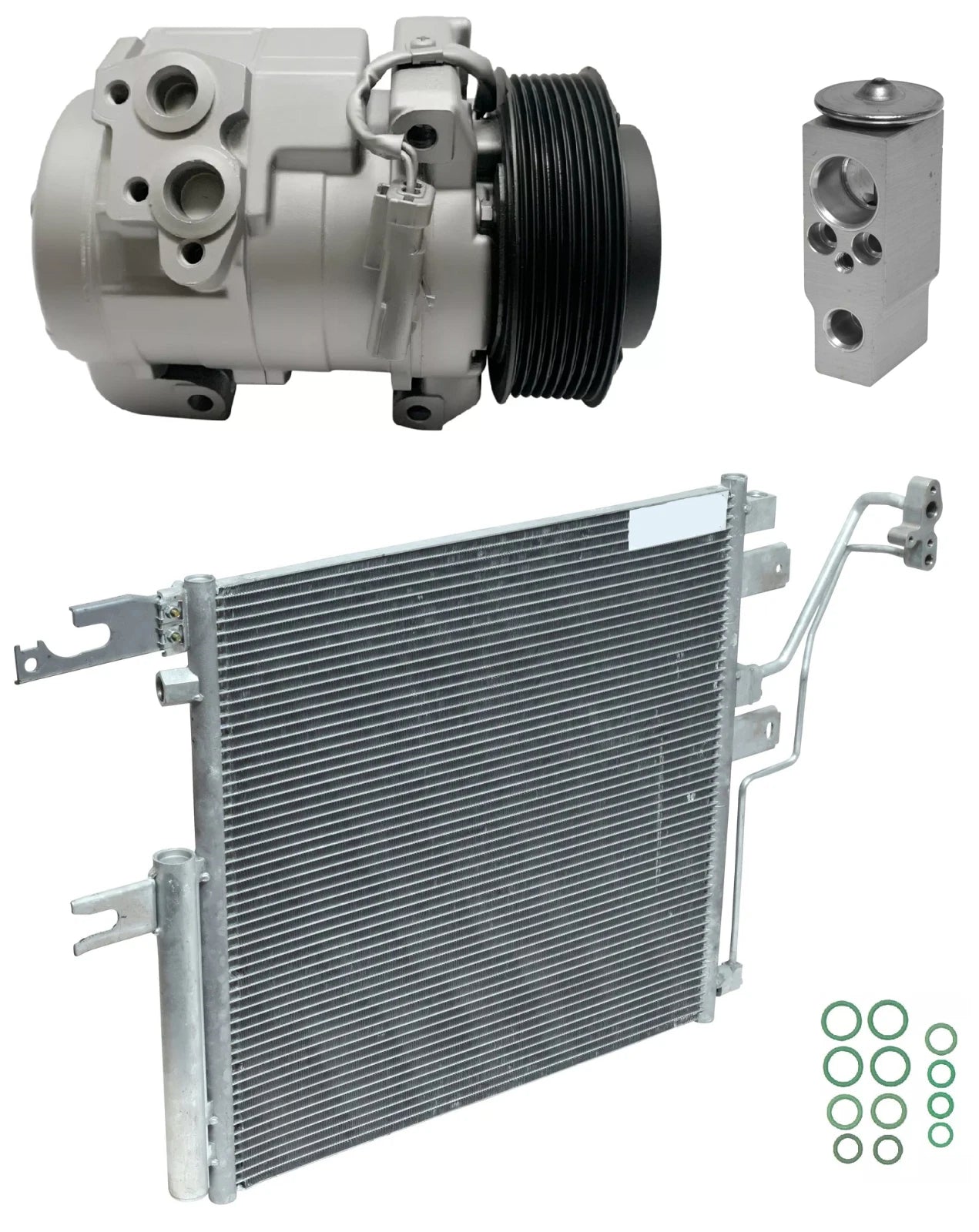 AC Compressor Kit with Condenser for Ram 4500 6.7L Turbo (2011–2011)
