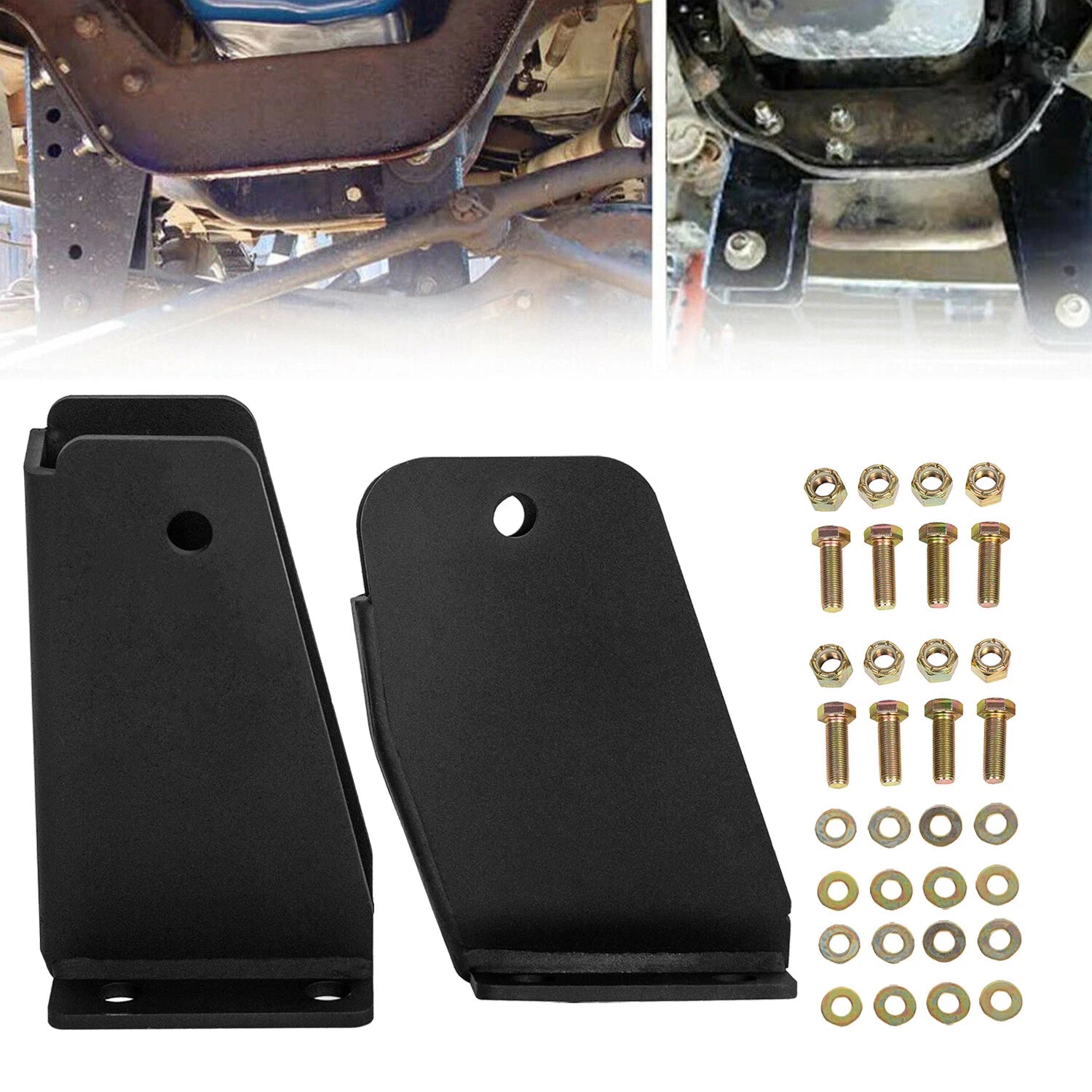 2" Lift Front Axle Pivot Drop Bracket Kit for Ford F250 80-98 4X4 4WD