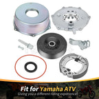 Rear Brake Drum Hub Plate Cover & Shoes Seal Kit for Yamaha Kodiak Big Bear (400)