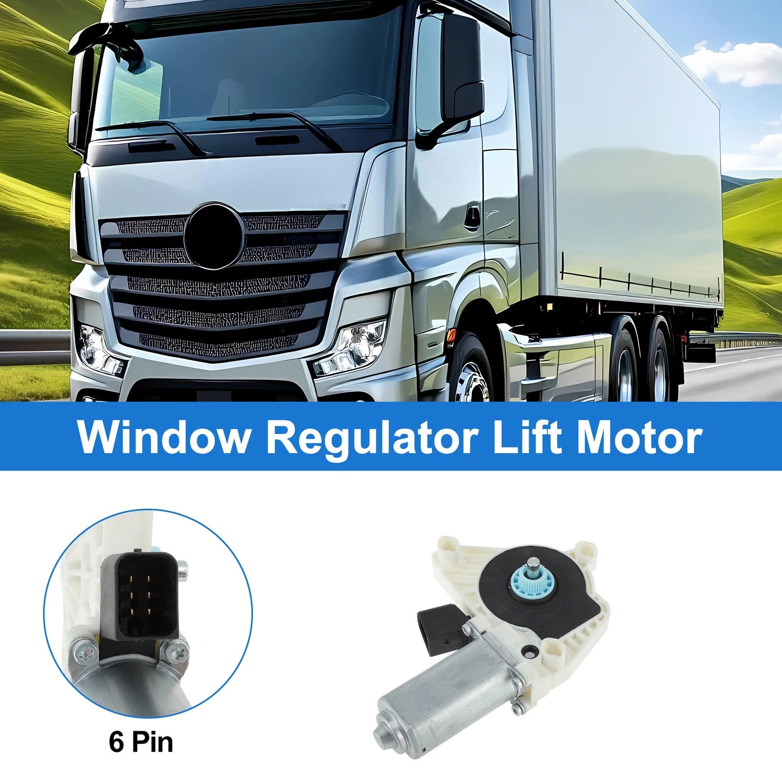 Power Window Regulator Lift Motor A9607201246 for Mercedes-Benz Actros MP4 (2011–2023)