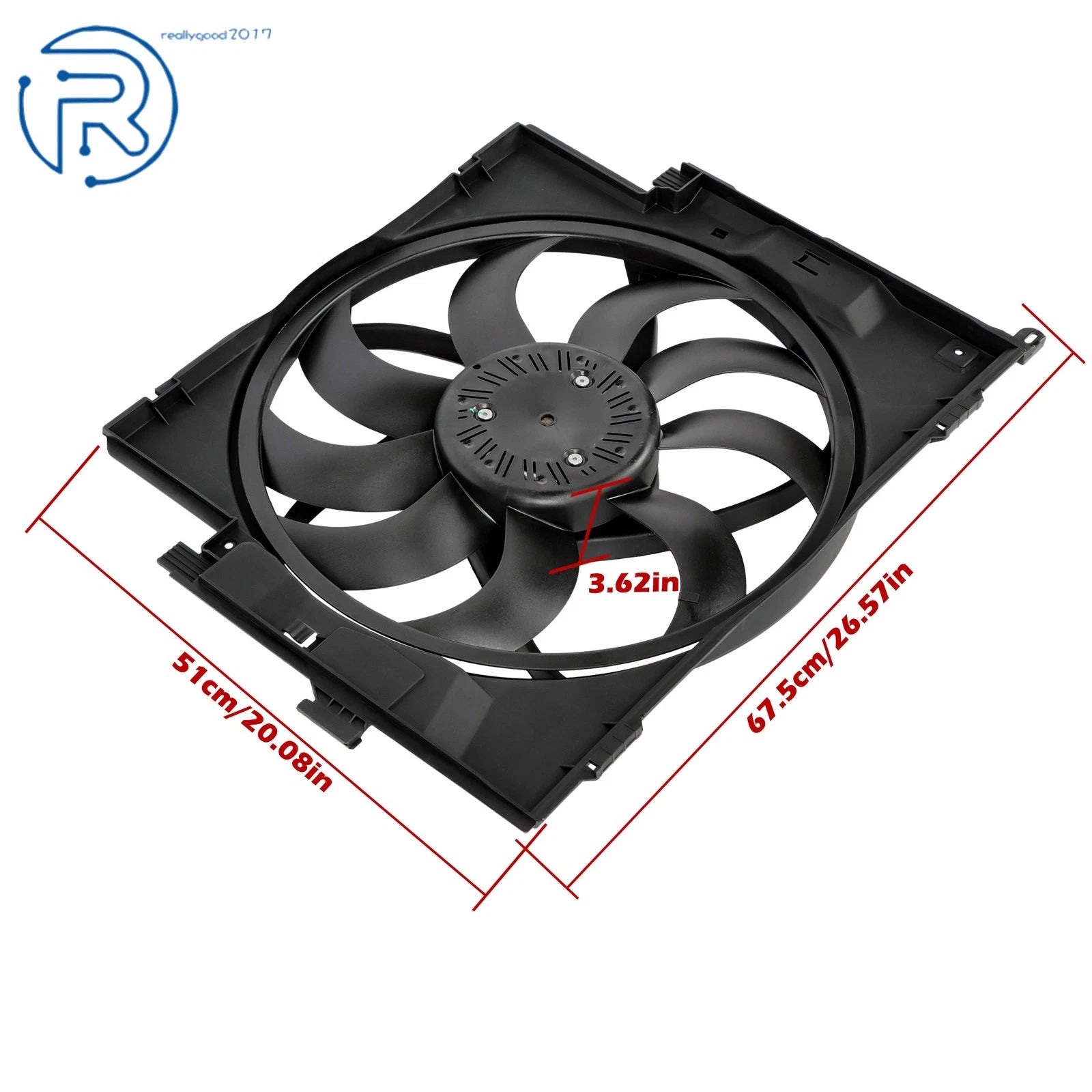 Radiator Cooling Fan Assembly for BMW 328i, 428i (2012-2016)