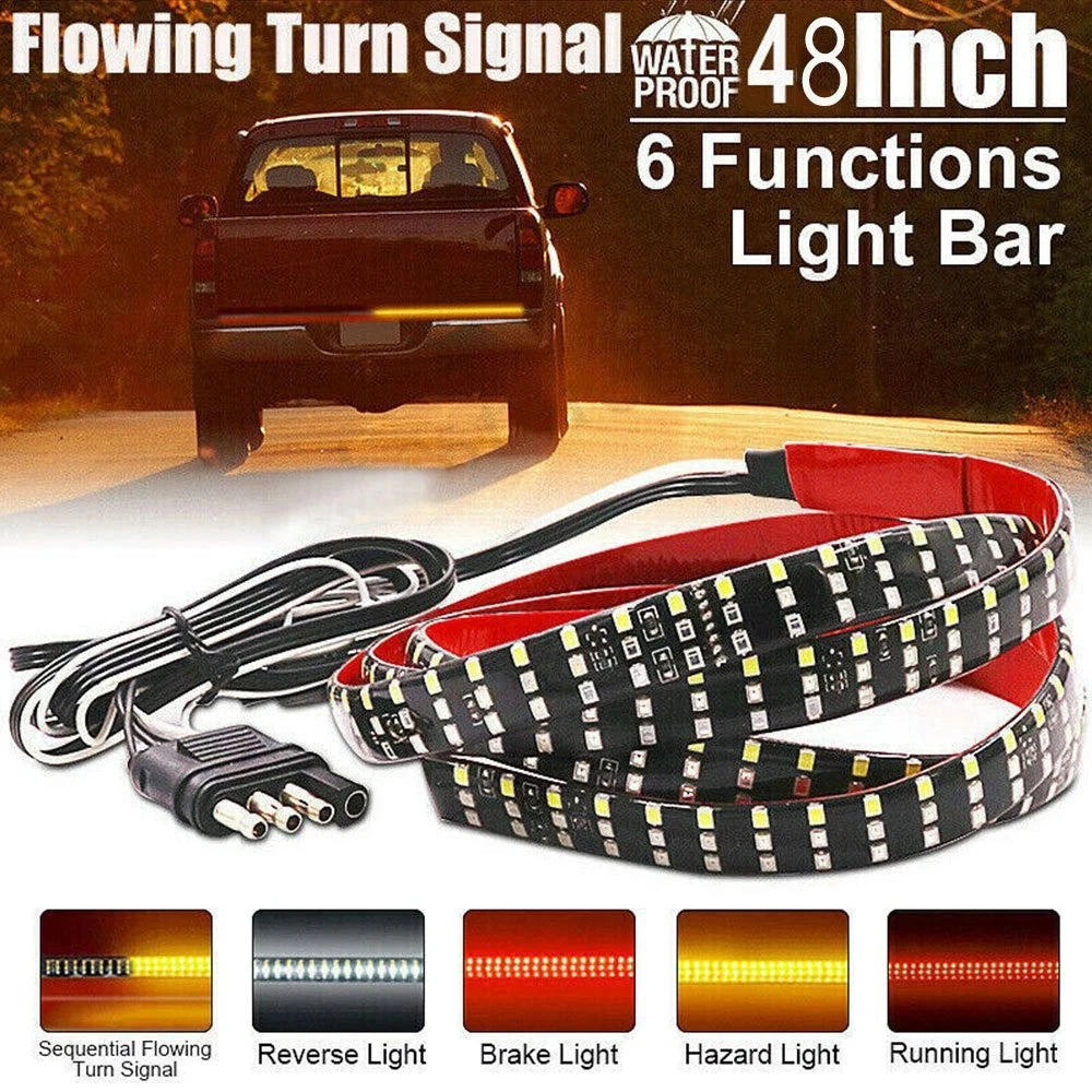 48" LED Strip Tailgate Light Bar for Chevy Ford Dodge Truck
