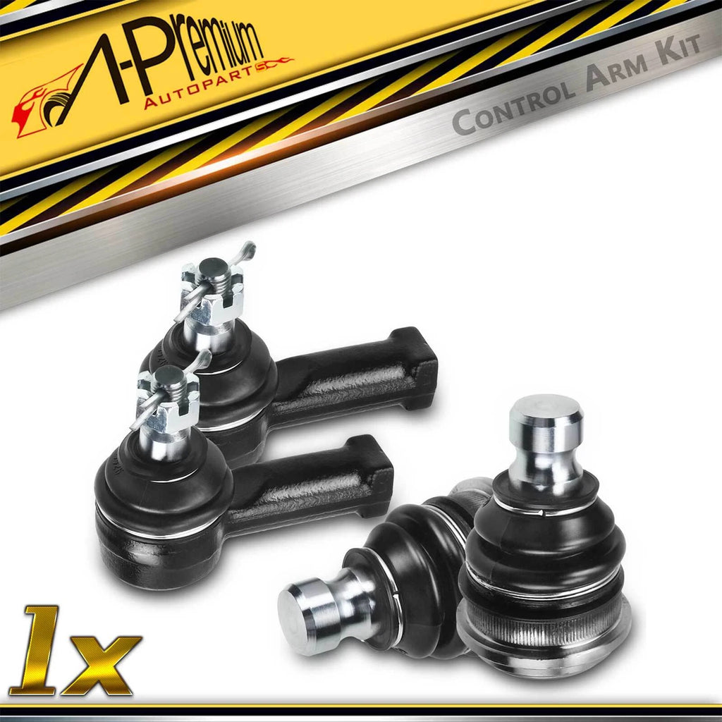 Set of 4 Front Lower Tie Rod Ends & Ball Joints for Chrysler Sebring