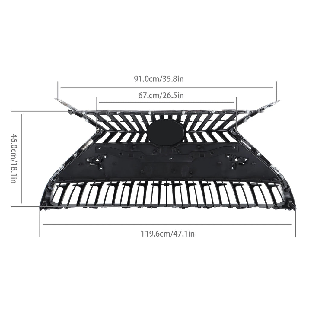 Front Grille for Lexus ES350 (2023) - Without Camera Holes, With Sensor Hole