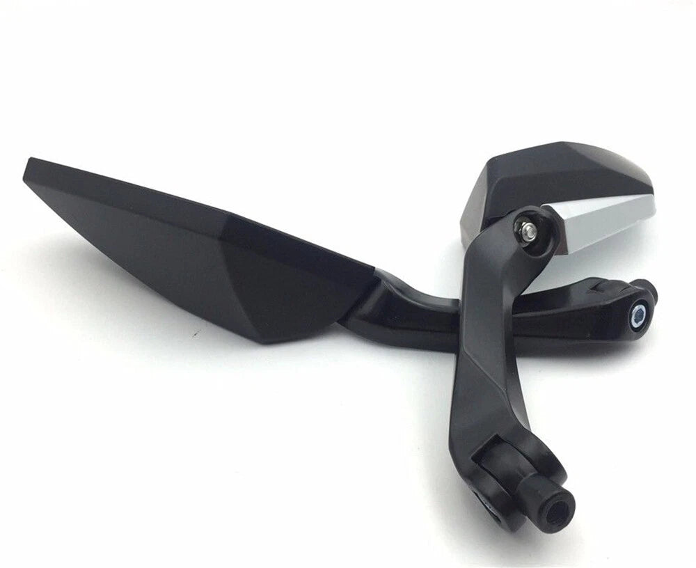Black Diamond Blade Rearview Mirrors 8mm 10mm for Harley Motorcycle (All Years)
