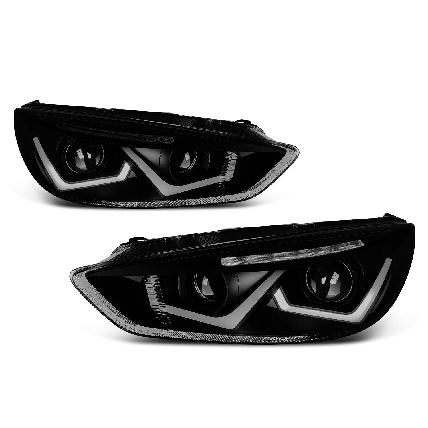 LED DRL Projector Headlight for Ford Focus (2015–2018) Smoked Lens
