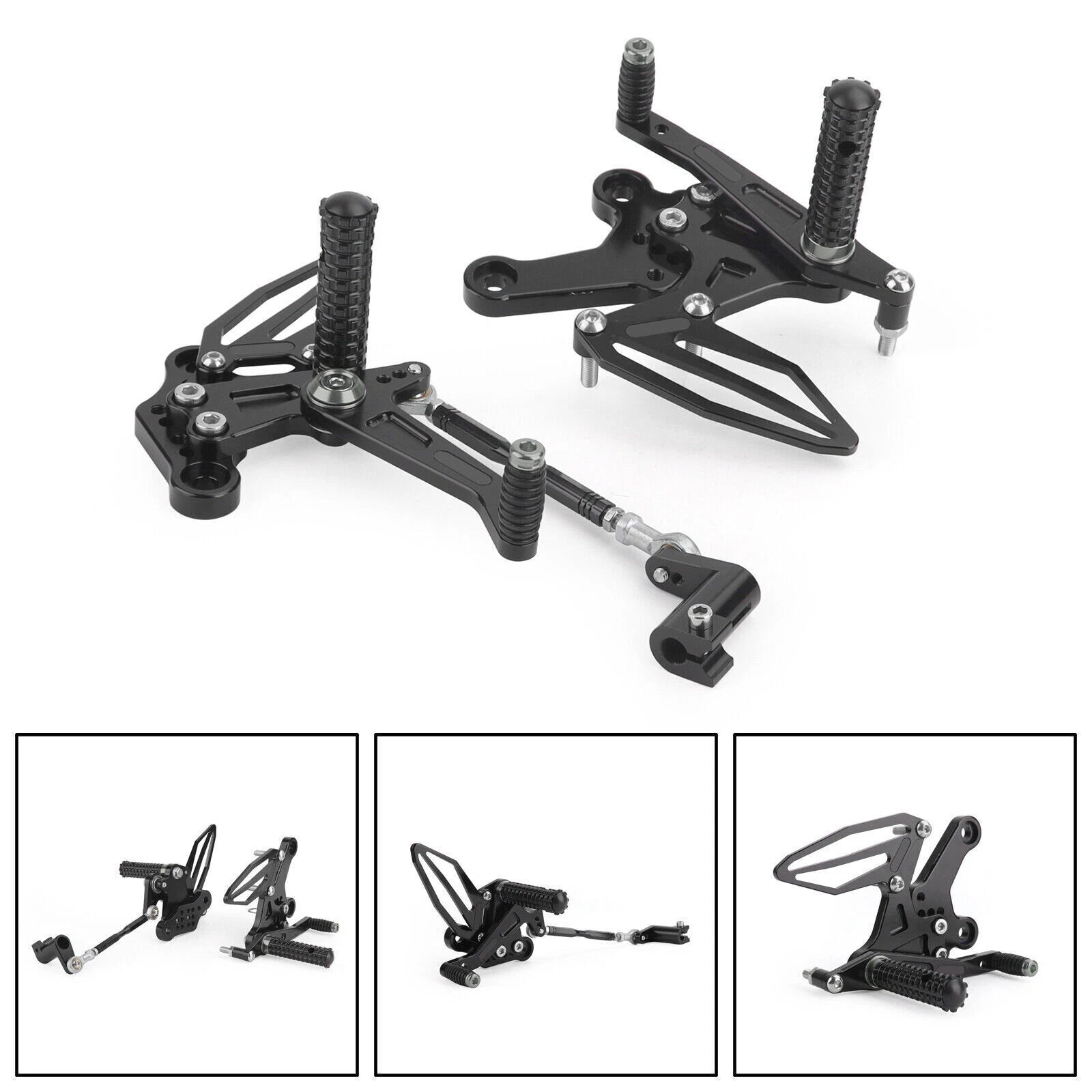 Adjustable Rearsets Foot Pegs for Kawasaki Ninja 250/400 (2018–2022) TI T9