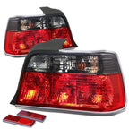 Set of 2 Smoked Tail Brake Light Reverse Lamps for BMW E36 318i 325i 328i (1992–1998)