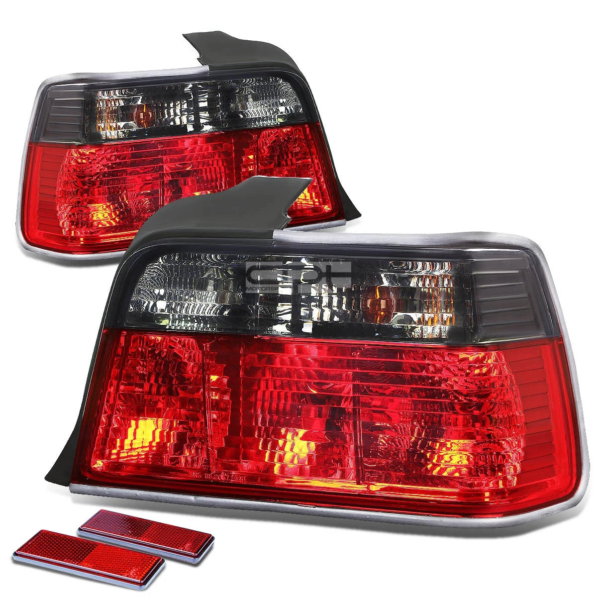 Set of 2 Smoked Tail Brake Light Reverse Lamps for BMW E36 318i 325i 328i (1992–1998)