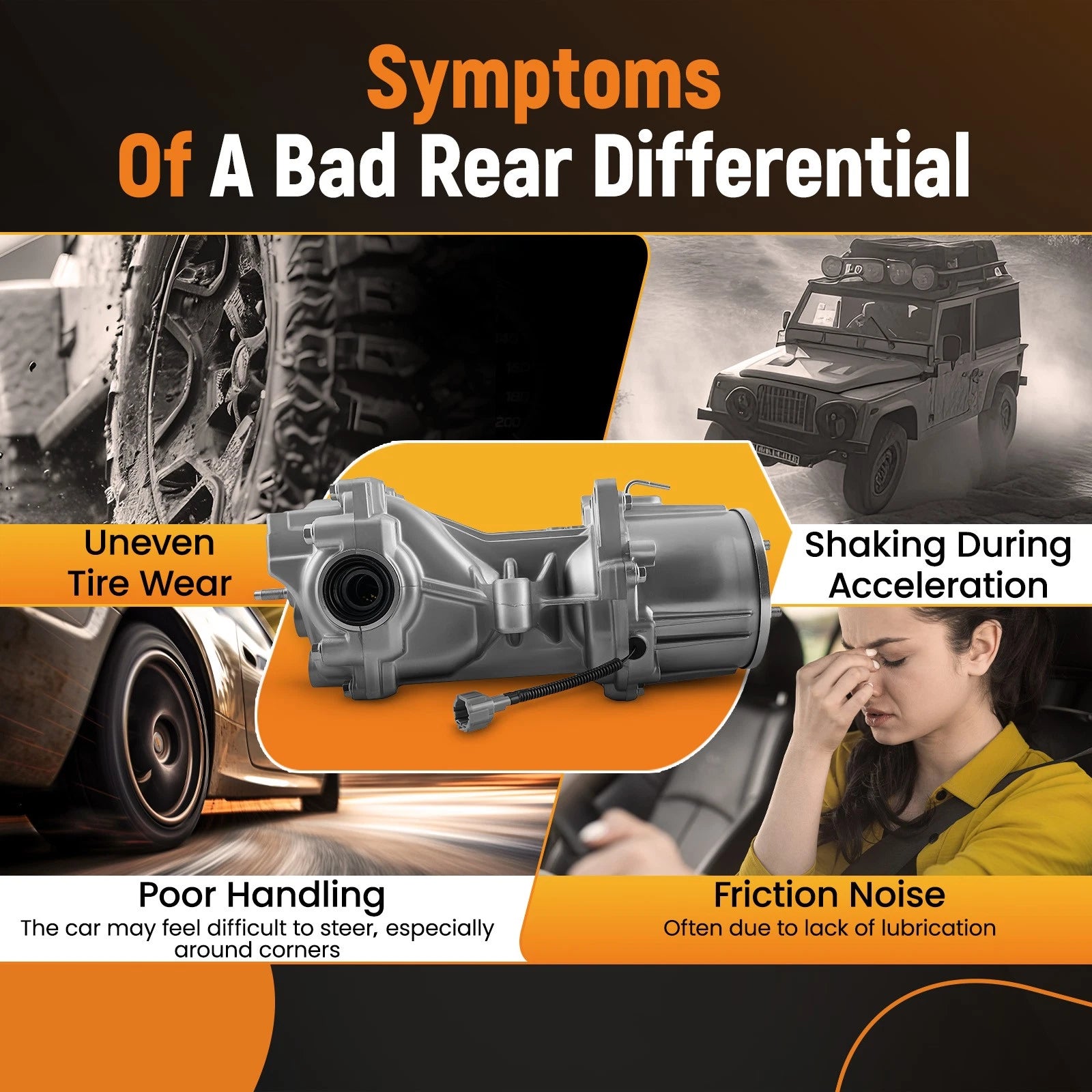 Rear Differential AWD for Nissan Rogue/Rogue Sport (2014–2020)