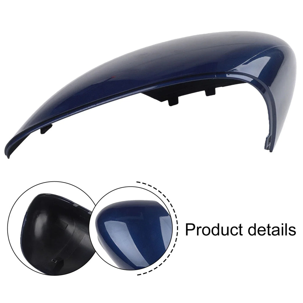 Dark Blue Left Mirror Cap Cover / 1x Mirror Cap Cover for Ford Fiesta MK7 (2008-2017)