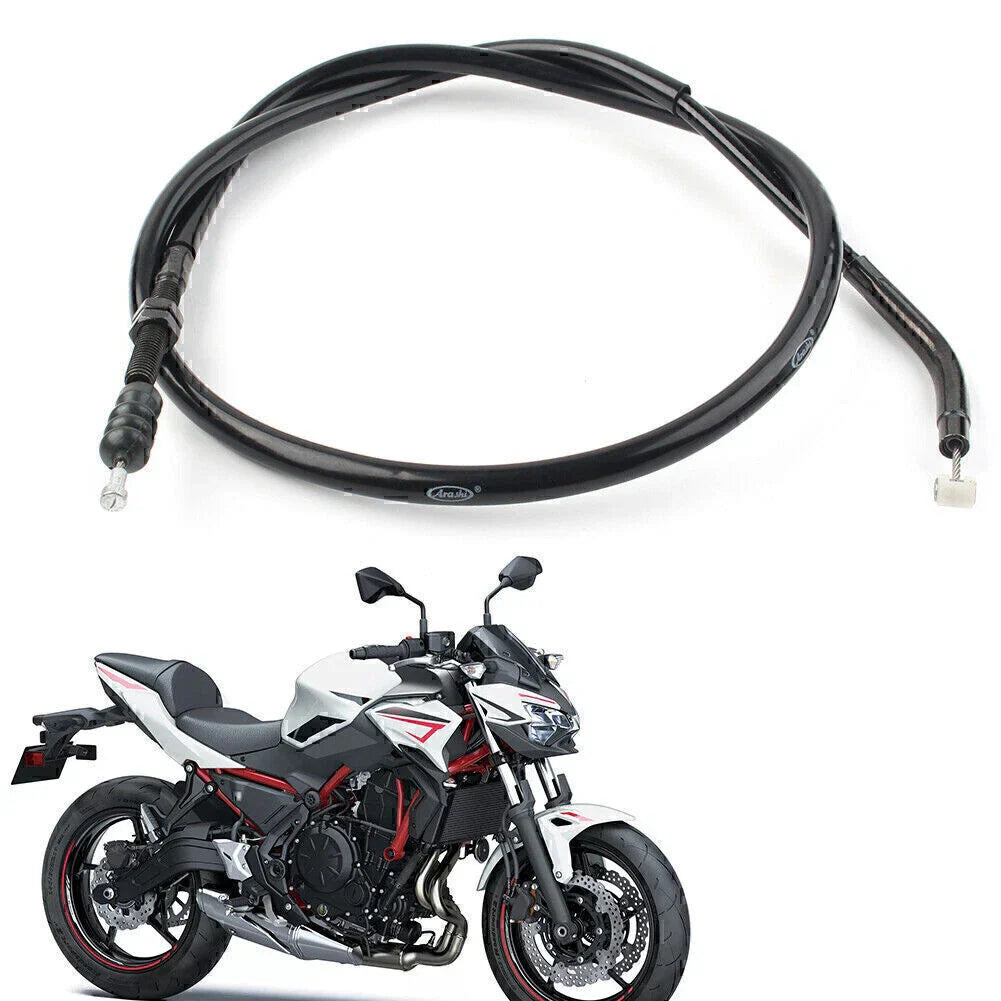 Black Motorcycle Brake Clutch Cable for Kawasaki Z900 (2017-2022)