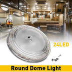 LED Ceiling Fixture Dome Light for RV Camper Trailer Marine (12V)