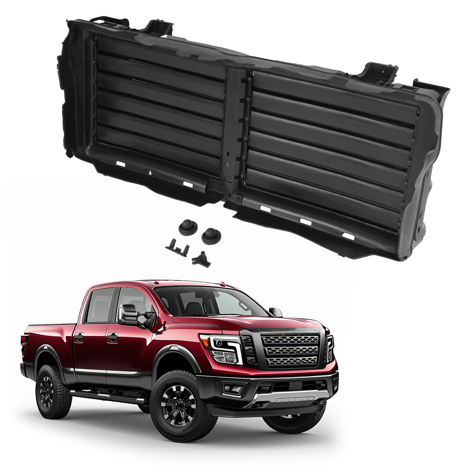 Active Grille Shutter Assembly for Nissan Titan/Titan XD (2016–2020)
