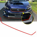 Red Front Grille Pinstripe Vinyl Decal for Subaru WRX STI (2018–2020)
