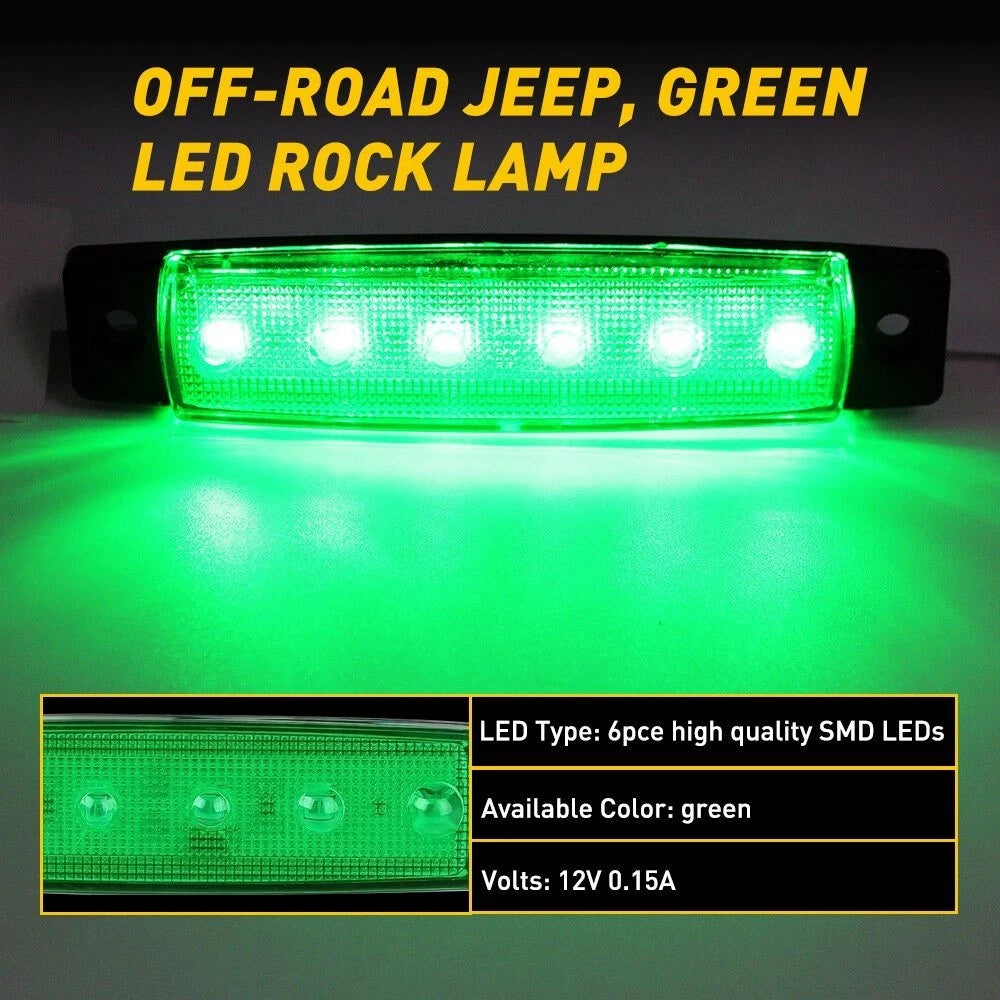 20PCS LED Underbody Rock Light Kit for Auto Truck Boat ATV UTV