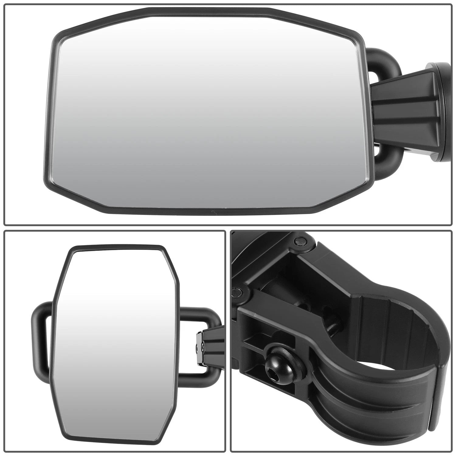 Universal UTV Side Foldable View Mirrors for Roll Cage Bar Mount